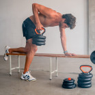 FED 20 Kg Dumbbell + Barbell + Kettlebell Kit