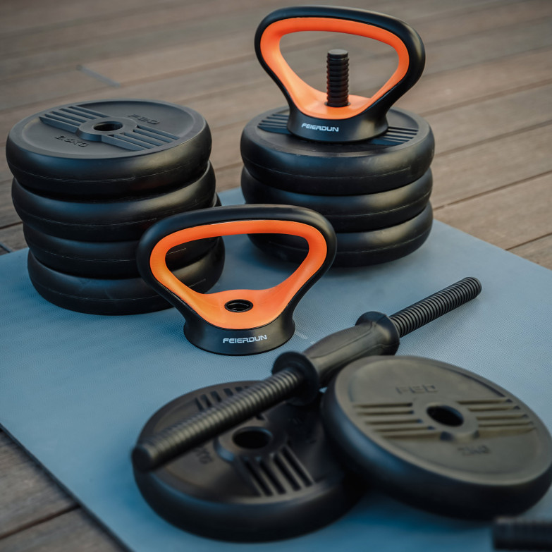 FED 20 Kg Dumbbell + Barbell +...