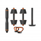 FED 30 Kg Dumbbell + Barbell + Kettlebell Kit
