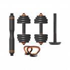 FED 40 Kg Dumbbell + Barbell + Kettlebell Kit